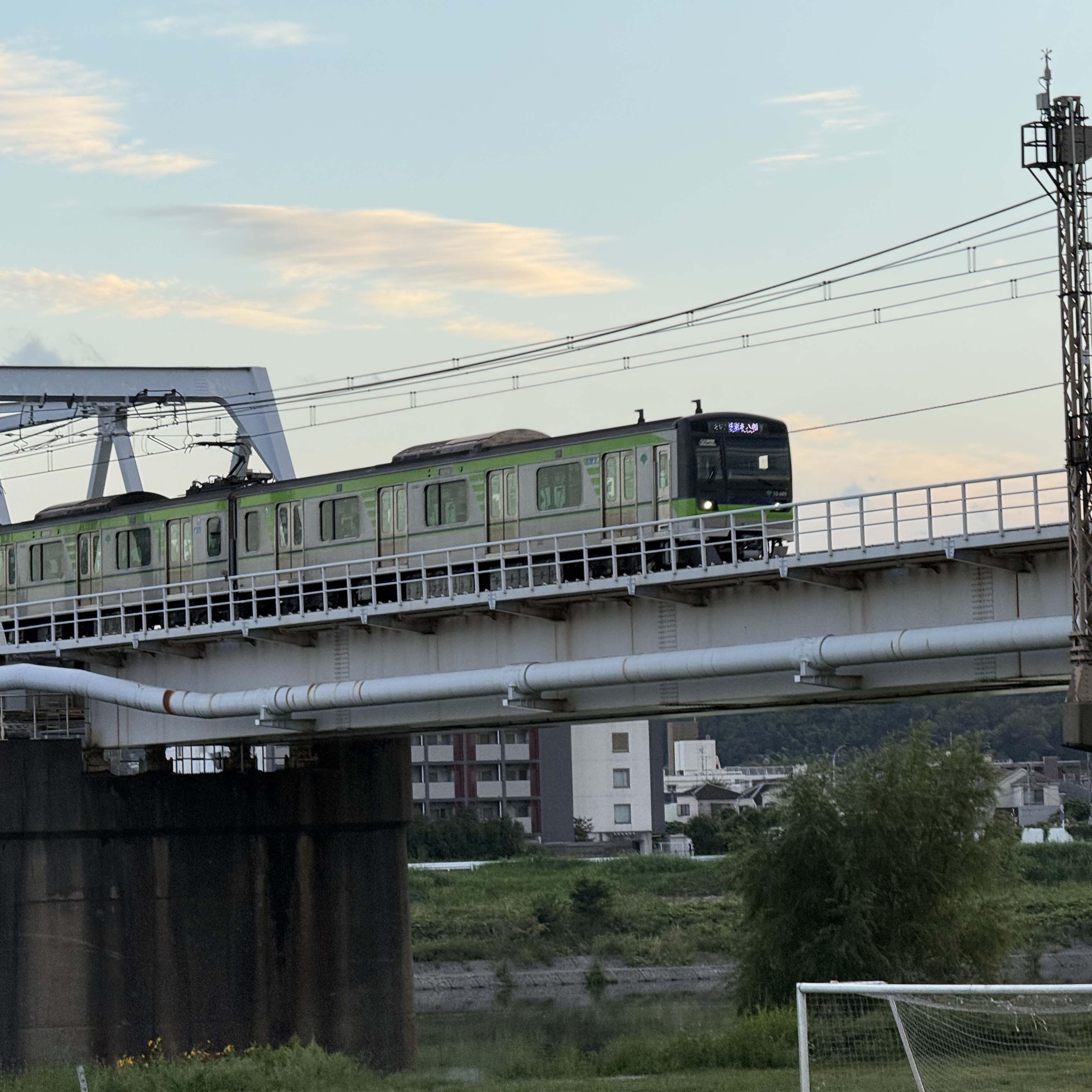 電車が走るようす